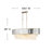 Reverie 43.25" Ten-Light Linear Chandelier - Hammered SS Shade & Textured Crystals
