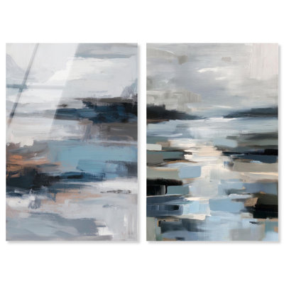 Soulful Mist Pairing Acrylic Print Living Room Wall Art by Art Remedy, Ready to Hang, 16 x 24