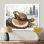 «Canadian Groundhog In Winter Landscape I» - art mural marmotte