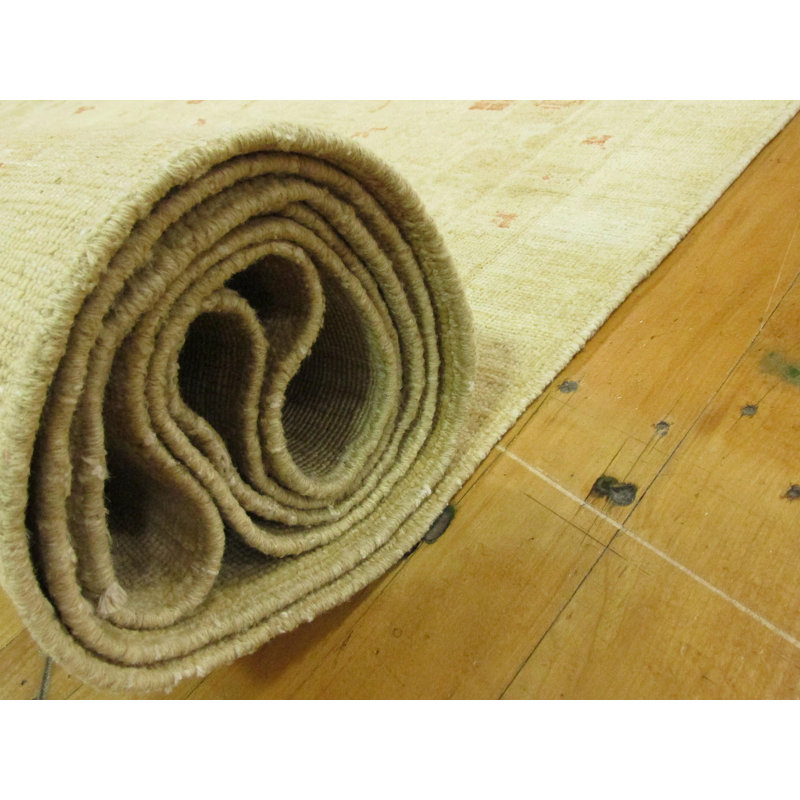 Tapis de surface en laine 17 pi 11 po x 28 pi 6 po one-of-kind noué la crème Huntingdon