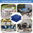 Outdoor Cushion Set (2-Pack) 18x18x4 Inch - Weather & UV Resistant, Fits Patio Lounge & Wicker Chairs, Royal Blue-1543210766-1543210761