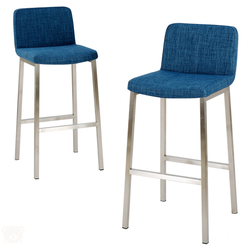 Calila Upholstered Counter Stool with Metal Frame