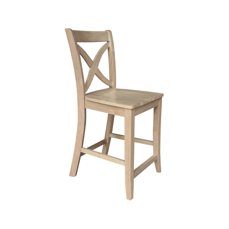 Ludivine Stool, Counter Stool (24" Seat Height), Honey
