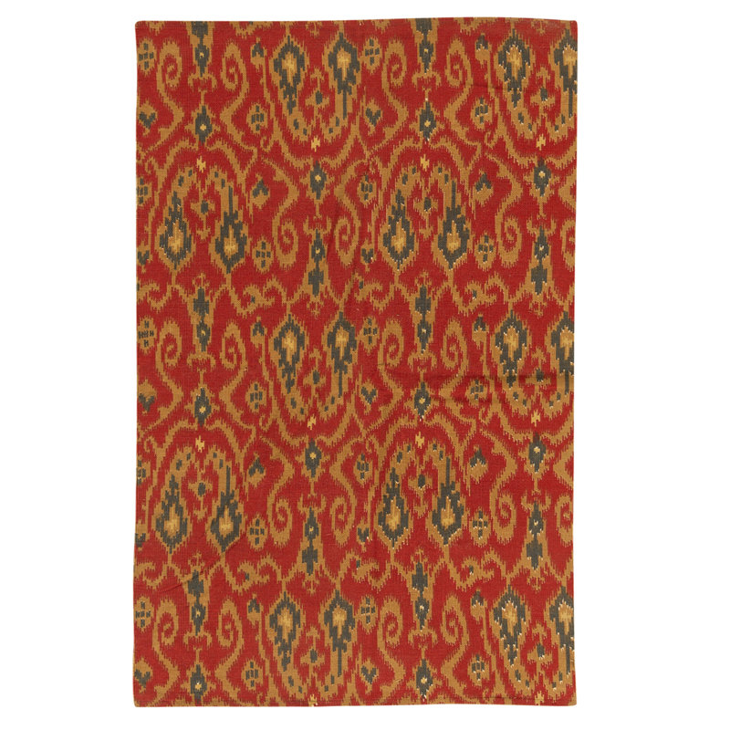 Flatweave Wool Ikat Indoor Rug