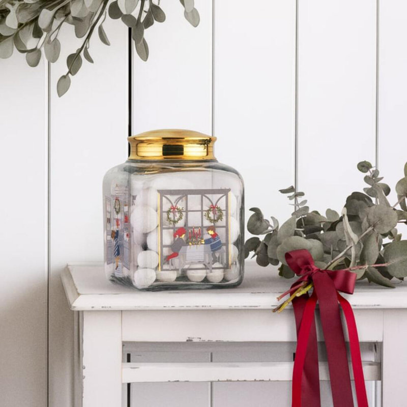 Holmegaard Christmas Biscuit Jar 2024 H 6.3"