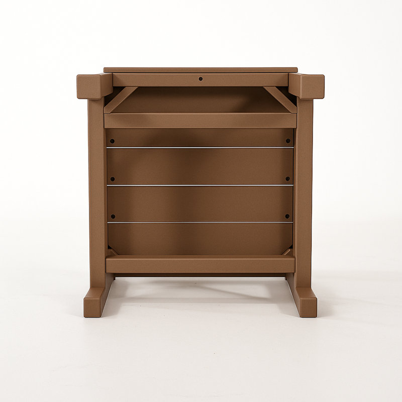 Chaises d'extérieur sans accoudoirs, Brun