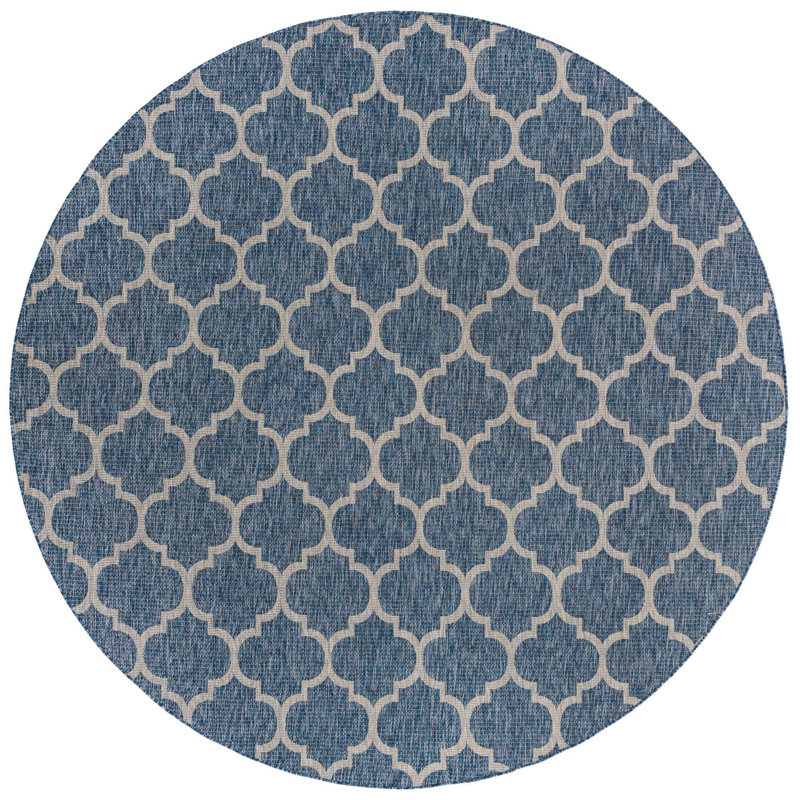 Outdoor Preen Rug Sky Color, Round 13'