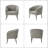 Cadie Boucle Barrel Armchair (Set of 2)-94883780