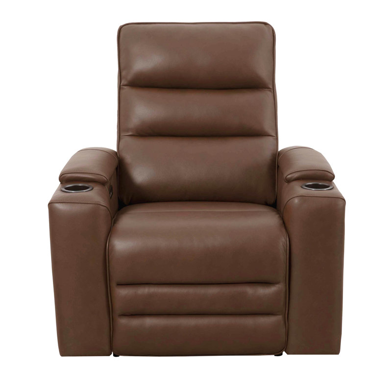 Fauteuil inclinable Power Zero Gravity, Cuir véritable brun