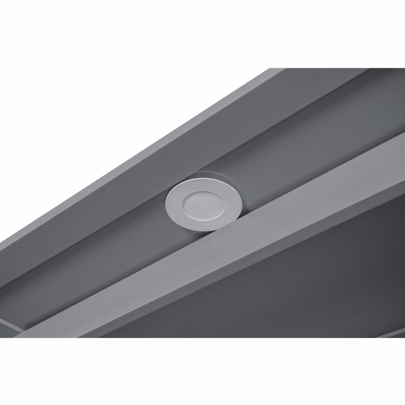 Grand lit escamotable pliant grand format, lit escamotable avec tablettes et lumières DEL, Gris