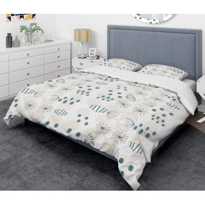 Farmhouse / Country Polyester Twill Floral Duvet Cover