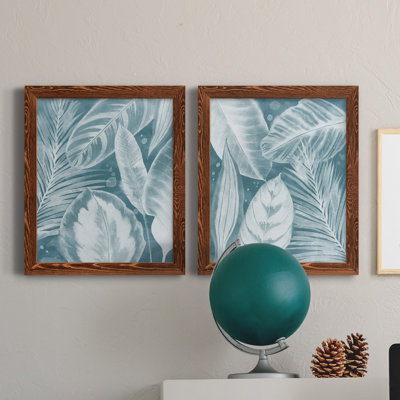 «House Plant Jungle I», ensemble de 2 peintures sur toile encadrées