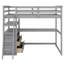 Lit mezzanine avec bureau et tablettes-468828378