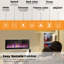 Alais Ultra-Thin Silence Linear Electric Fireplace, Recessed Wall Mounted Fireplace,12 Adjustable Flame Colour & Speed,Touch Screen Remote Control with 8h Timer-1174347629