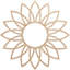 Médaillon de plafond en bois Daisy-59356317-59356294