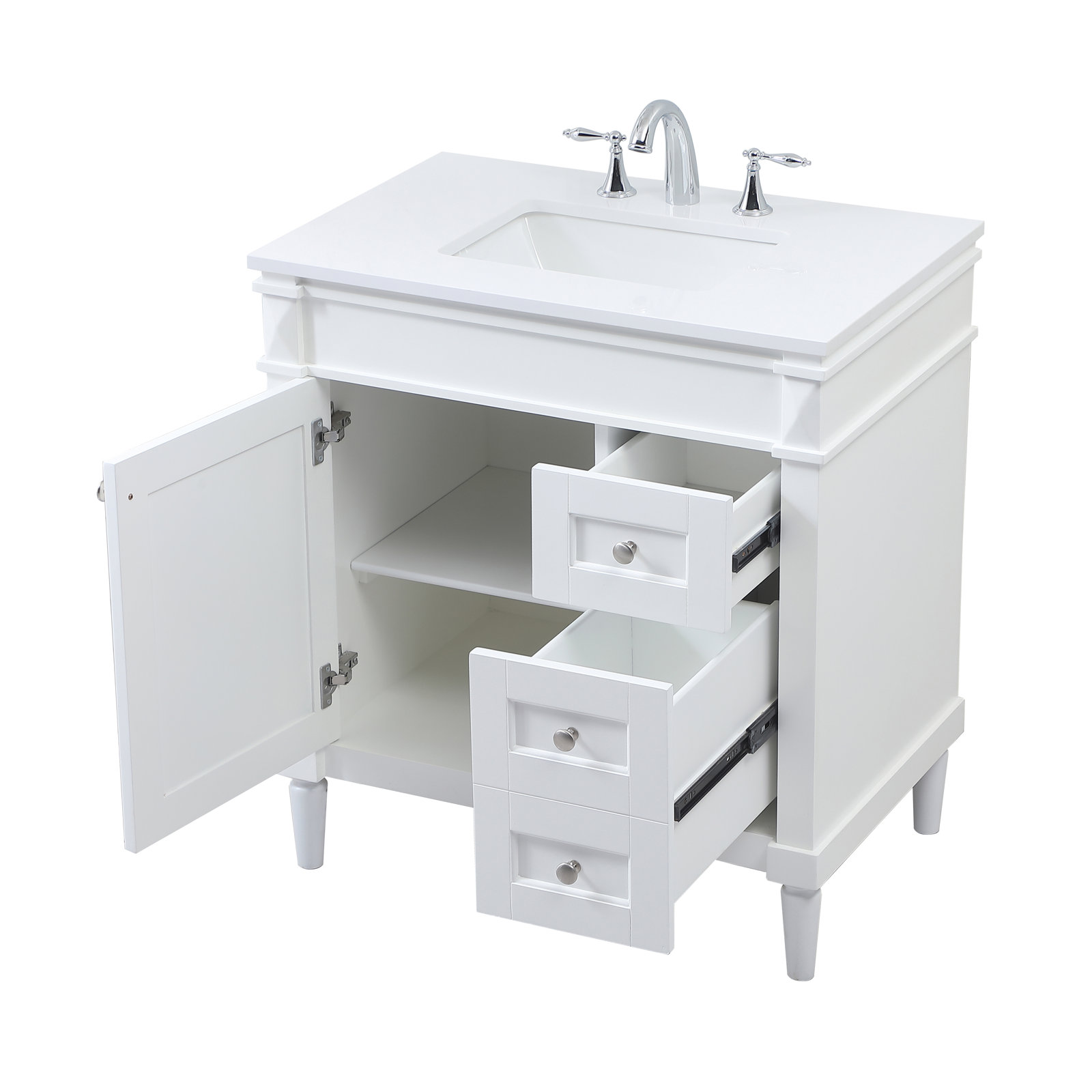 Readington 32'' Single Bathroom Vanity, White