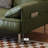 Green Genuine Leather Modular Sofa cushion couch-1496698252