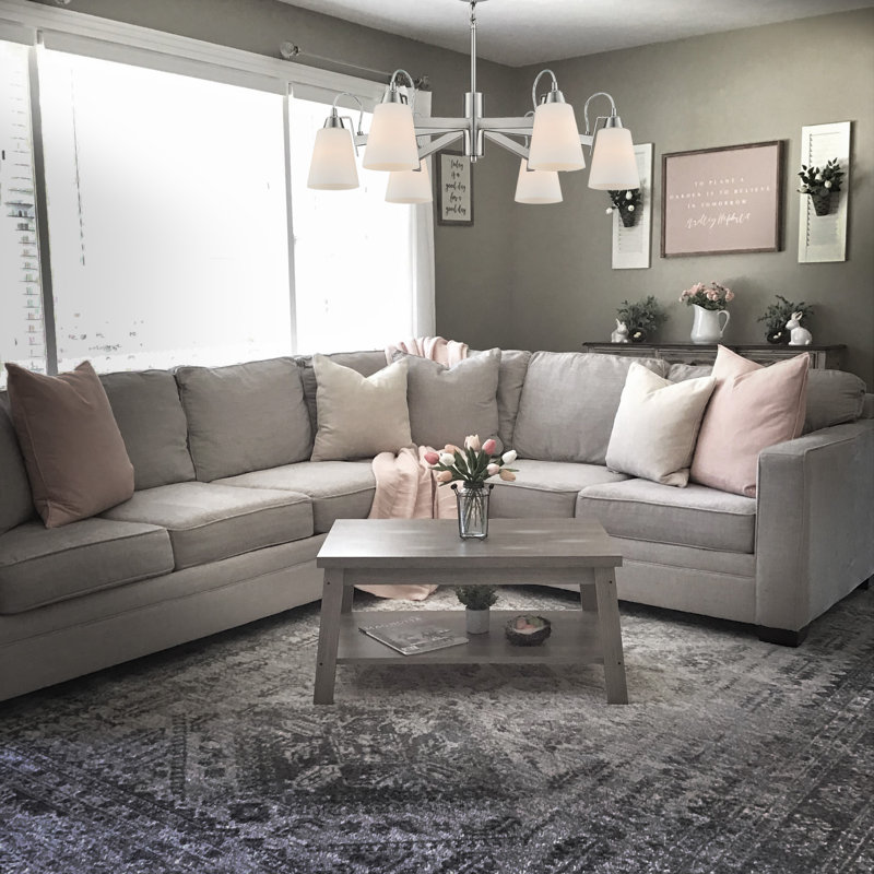 Minka Lavery Beckonridge charbon avec lustre transparent, Nickel brossé, Opale gravée