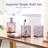 Lavender purple acrylic bathroom countertop set