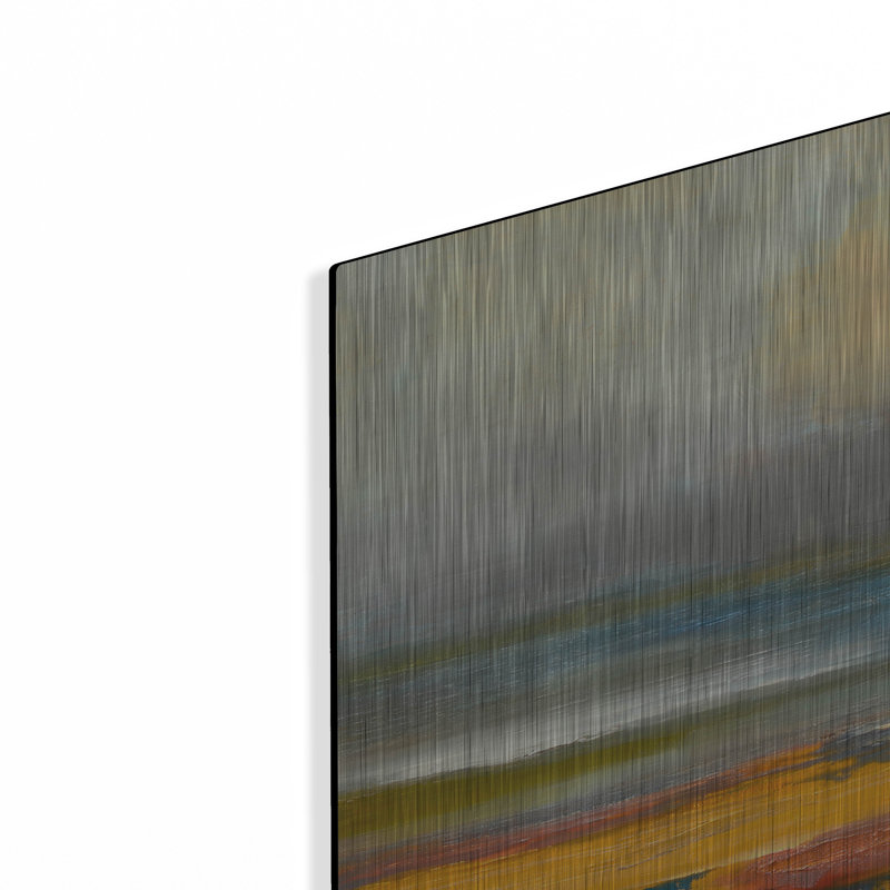 Art mural en métal luxueux «Blazing» par Patrick Dennis, 36 po x 36 po, H 36 po x l 36 po