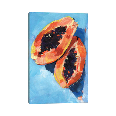 Bold Papaya I by Jennifer Paxton Parker - Wrapped Canvas Painting