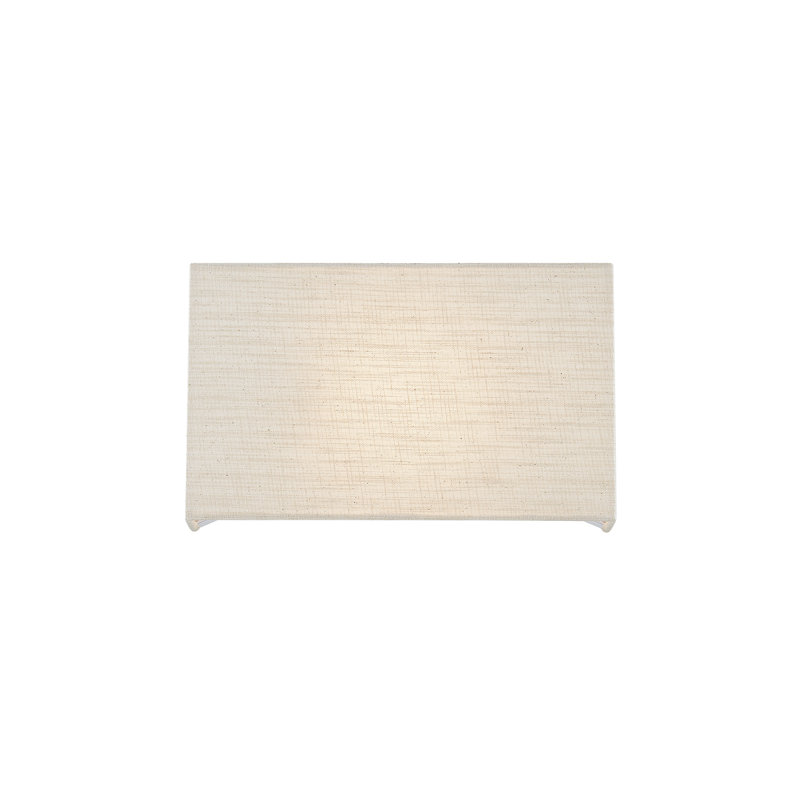 Textile - ADA Rectangular Wall Sconce - Linen Fabric Shade, Cream