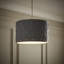 Monza 20cm H Linen Drum Pendant Shade in Grey