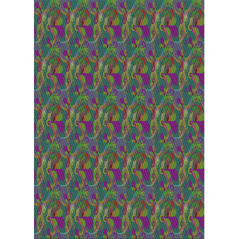 Ikat Indoor Rug, Rectangle 5' x 7'2"