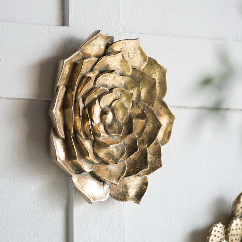 D10x1.4" Succulent Wall Plaque