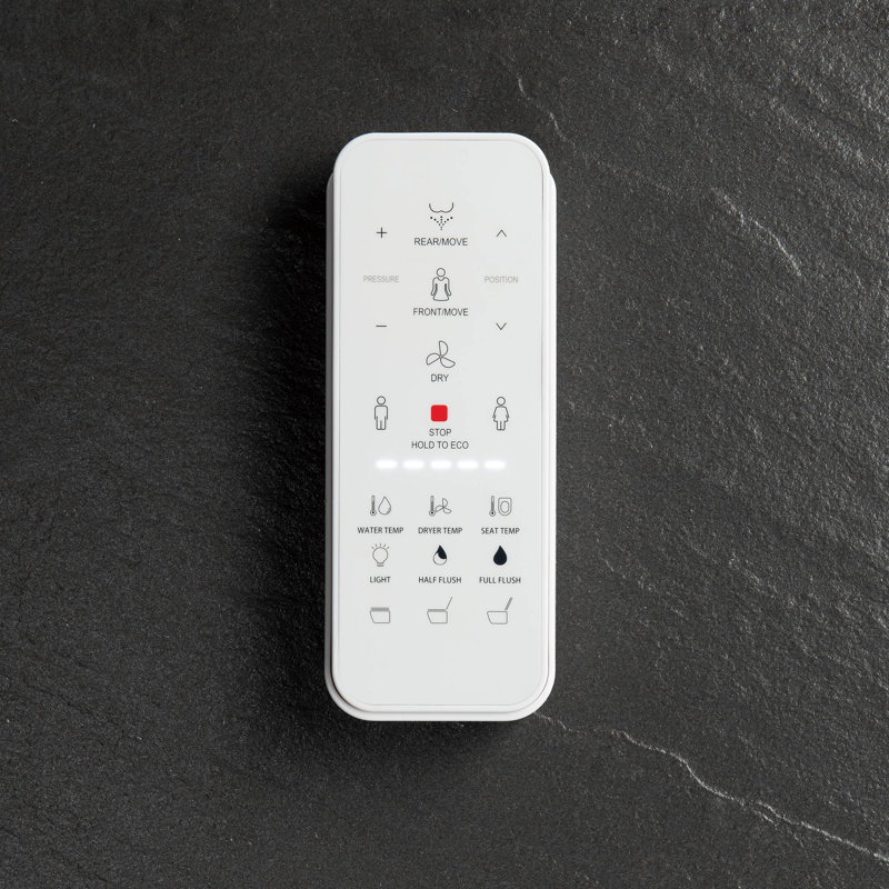 Tankless Bidet Smart Toilet, Chair Height, Booster Pump, Auto/Foot Sensor Flush, Power Outage Flush