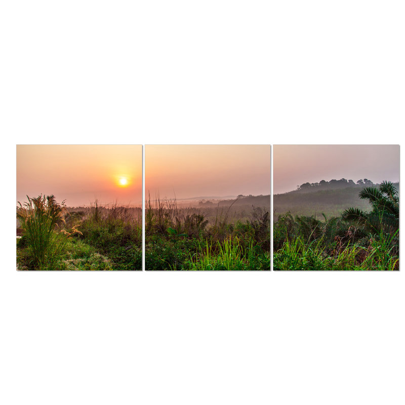 Ensemble d’image « aube », reproduction de photo à multiples pièces