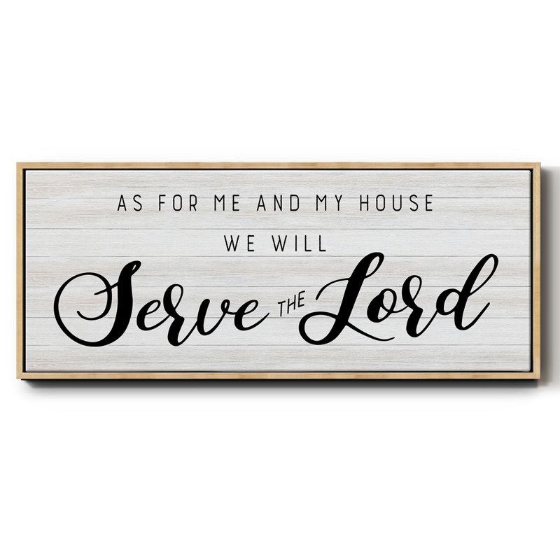 Serve the Lord - Toile encadrée, H 12 po x l 30 po
