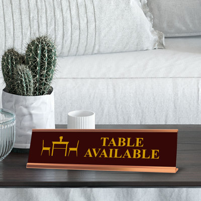 Table disponible