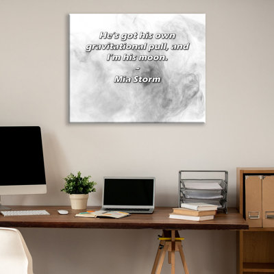 Astoria Grand Gallery Wrapped Canvas By Mia Storm: "He’s got his own gravitational pull, and I’m his