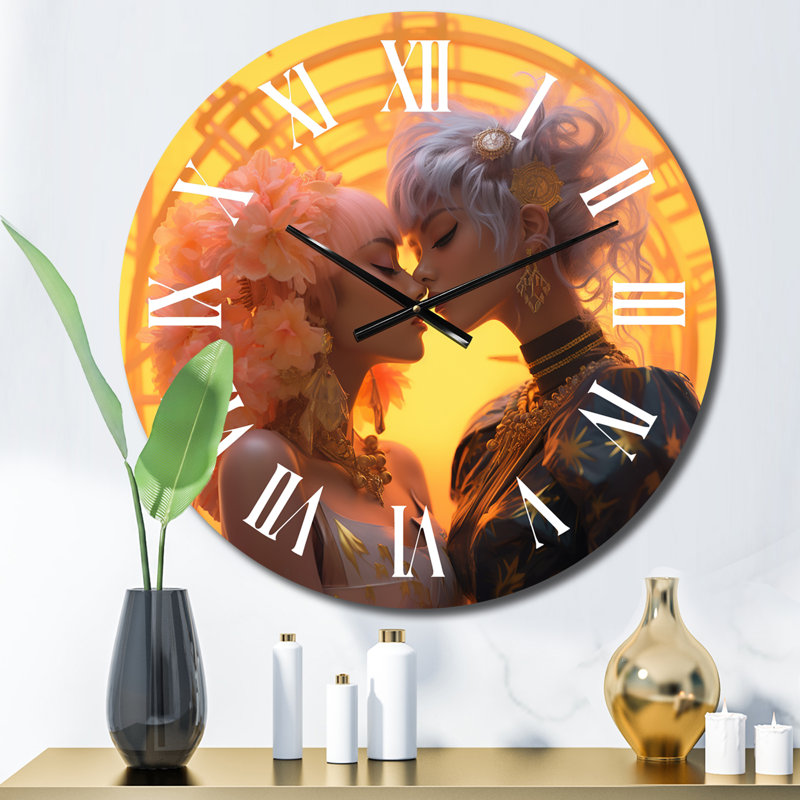 Horloge murale Funky Love Celebration I, Moyenne