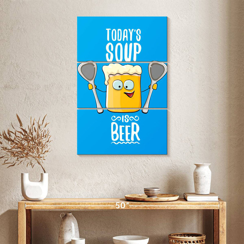 Yarlin Today's Soup Is Beer, 38" H x 24" W