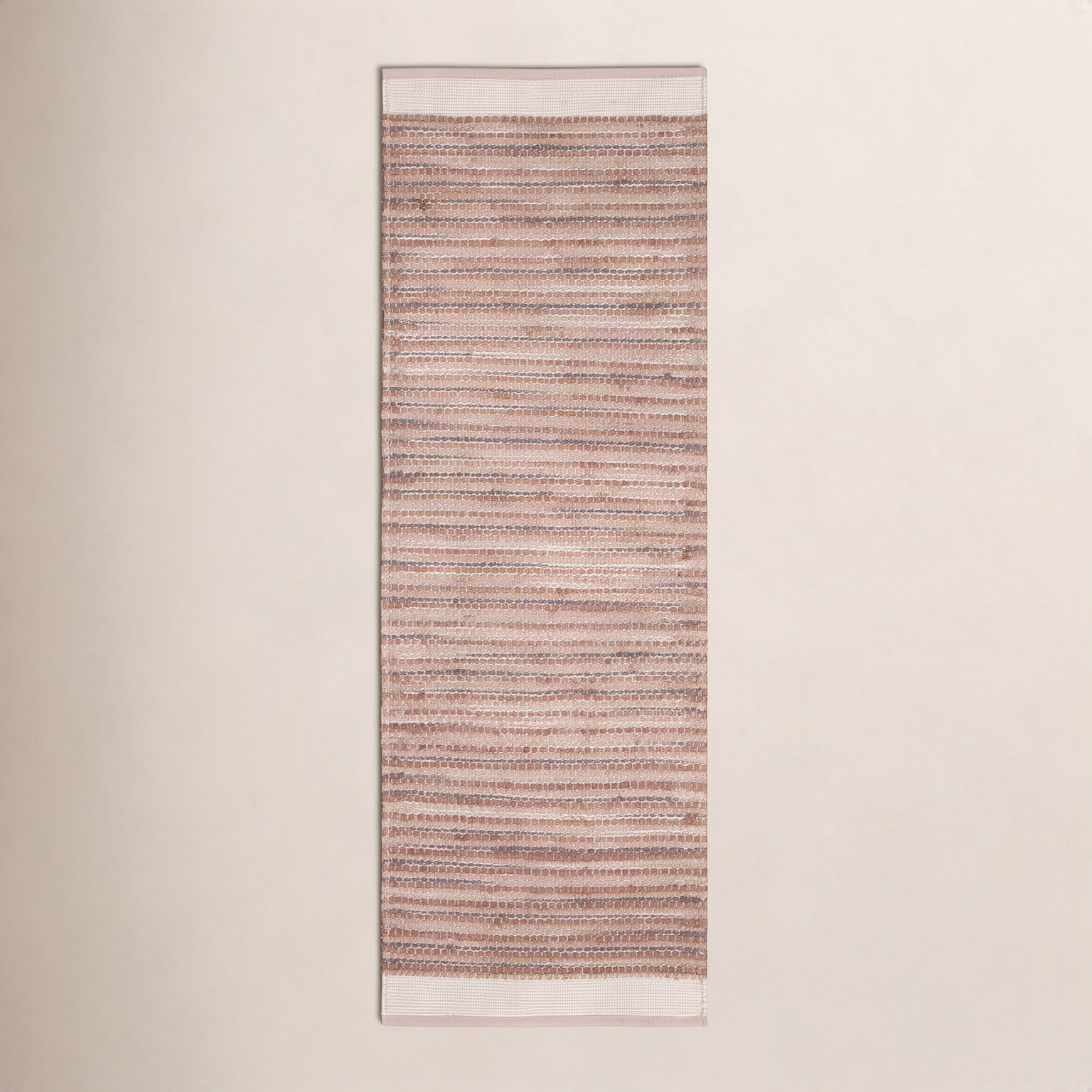 Vanora Hand-Woven Striped Jute Rug, Runner 2'6" x 8'
