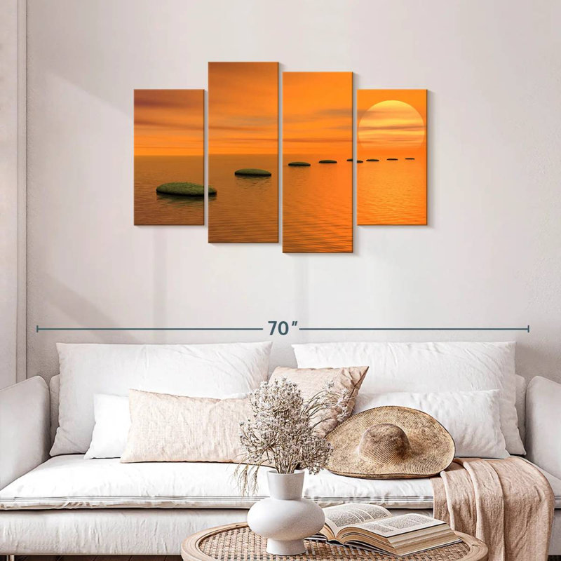 Kerrick Sunset Stepping Stones, H 27 po x l 43 po