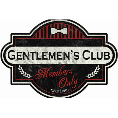 «Gentlemens Club», impression sur toile tendue