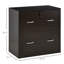 2 classeurs verticaux avec serrure, rehausseur de rangement pour bureau à domicile, capacité de 110 lb, solution de l 28,86 po x P 16,5 po et H 27,79 po
