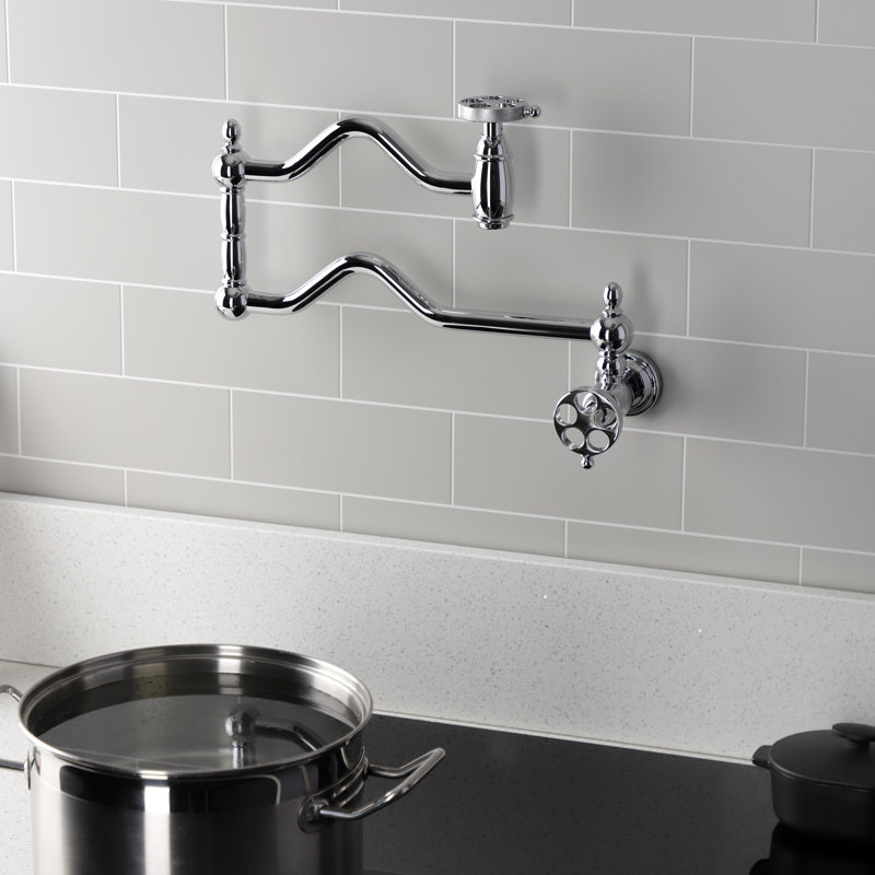 Robinet de cuisine en laiton Kingston, Chrome poli
