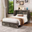 Lit armoire Murphy avec station de charge et tiroir de rangement-2048773582-2048773583