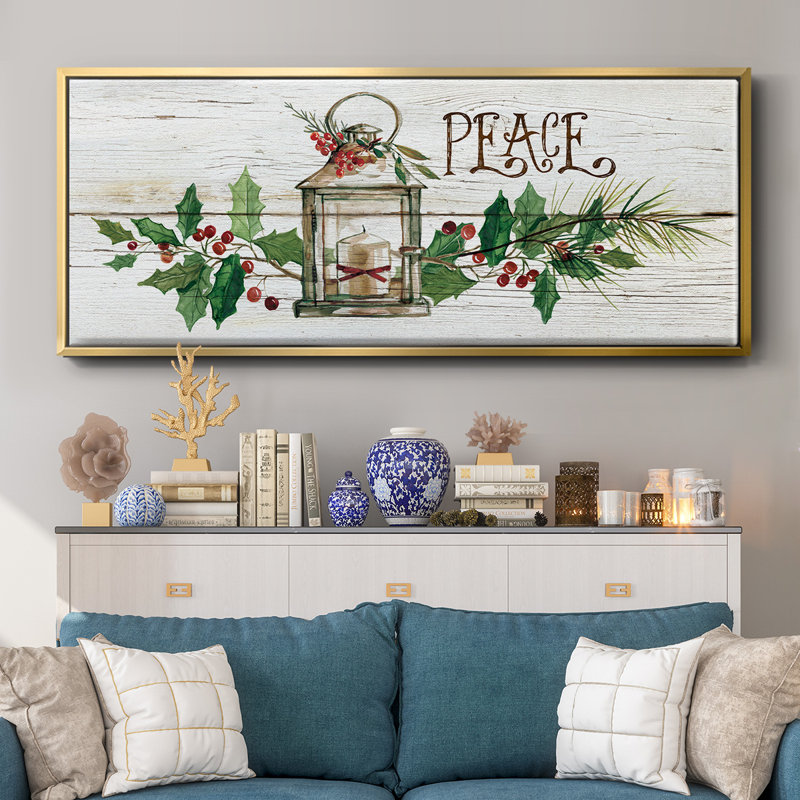 Rustic Peace - toile encadrée, H 8 po x l 20 po