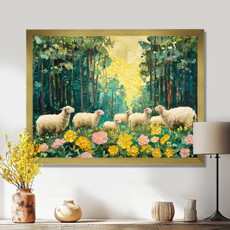 Art mural sur toile Drinda, Reproduction encadrée d'une seule photo, H 34 po x l 44 po, Doré
