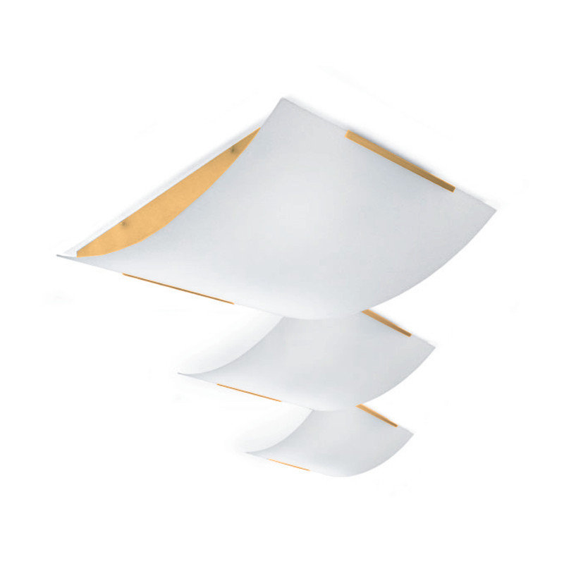 Tecla 1 - Light Simple Geometric Semi Flush Mount, Matte Nickel, 15.75" H x 15.75" W x 4" D