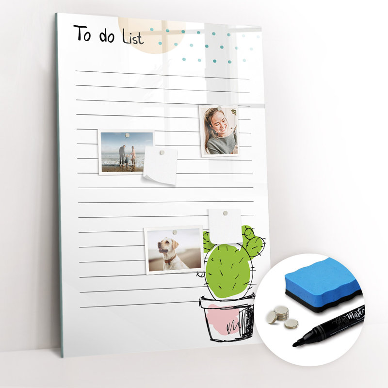 Magnetic Glass Dry Erase Board
