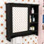 Armoire à pharmacie murale 2 en 1 avec miroir, tablettes réglables et porte-serviettes-1494775477