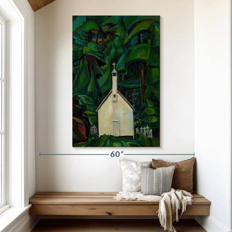 Adella Indian Church, 51" H x 34" W