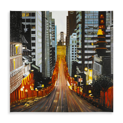 San Francisco by Night Tablecloth | Indoor/Outdoor Home Decor