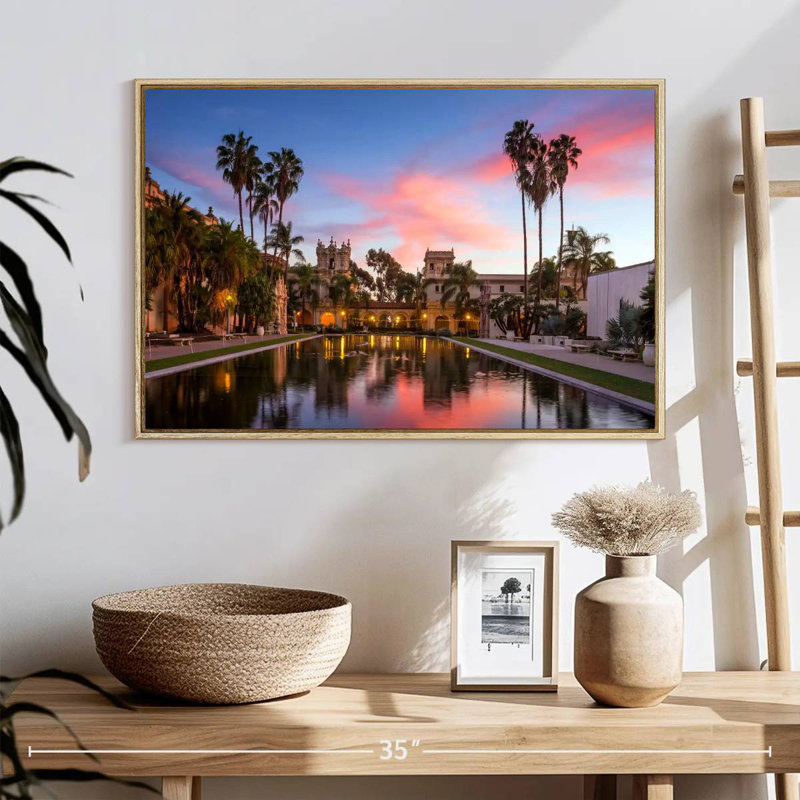 Casa De Balboa, 25 po x 17 po, Cadre flottant en bois naturel